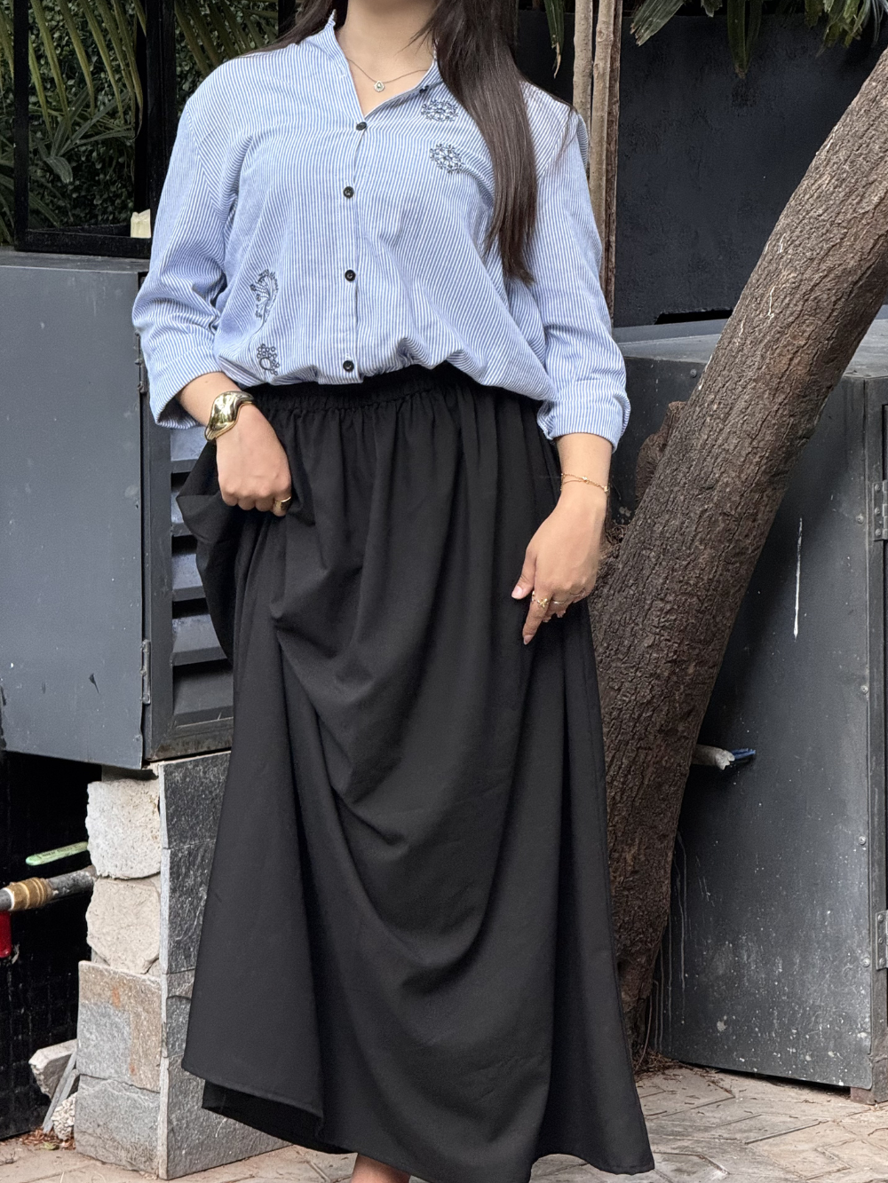 Black Straight Skirt
