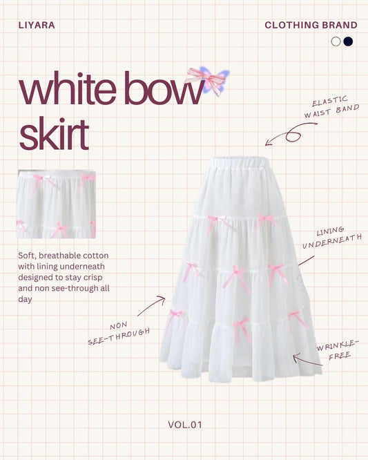 LIYARA bow skirt 💕